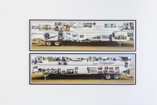 Fred Lonidier  N.A.F.T.A... #16A & B: N.A.F.T.A... Return to Tijuana, / T.L.C... Regresa a Tijuana, 2005  2 pigment print  83,82 x 309,88 cm Courtesy of the artist and Silberkuppe 