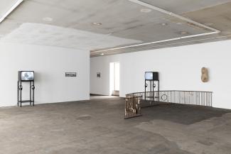 Innocence, Installation view. Works by Kasia Fudakowski, Ulrike Meinhof and Eberhard Itzenplitz, and Jumana Manna.